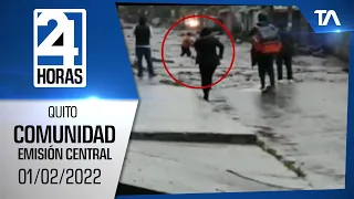 Noticias Quito: Noticiero 24 Horas, 01/02/2022 (De la Comunidad Emisión Central)