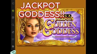 MEGA JACKPOT GOLDEN GODDESS SLOT!!  FIRST TIME CHECKING OUT !!