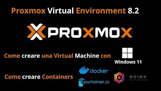 Proxmox VE - Crea VM Windows 11 – Container Portainer Docker LXC e Nginx Proxy Manager LXC