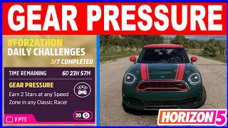 Forza Horizon 5 GEAR PRESSURE Forzathon Daily Challenges Earn 2 Stars at Speed Zone in Classic Racer