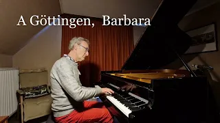 A Göttingen, Barbara, piano solo, Bernard Baert