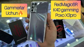 Gammer lar uchun. PocoX3pro, RedMagic6R va K40gamming edition. O’yin uchun jida kuchli smartfonlar