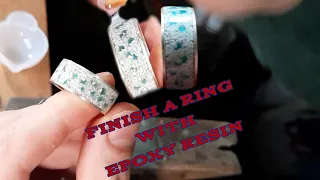 How To Put A Resin Finish On A Ring.