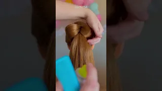 Cutest hairstyle for girls. Прическа для девочек. #бантикизволос #прически #hairstyle #hairbow