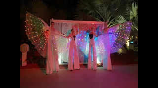 🦋 LED Wings Stiltwalkers - ILLIZIUM events Dubai