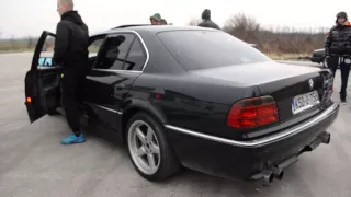 BMW E38 740i exhaust sound