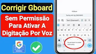 Corrigir nenhuma permissão para habilitar a digitação por voz no Gboard | Google Keyboard