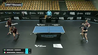 Bergand/Jonsson vs Monfardini/Roncallo | WTT Contender Novo Mesto 2021 | WD | Qual