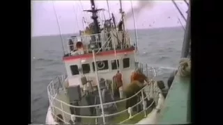 ROJAS TELEVĪZIJAS ARHĪVS (Kuģis ''KURSA'' jūrā 1992.g.)