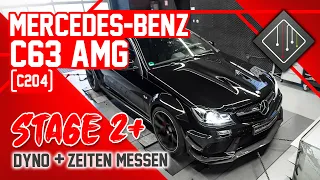 Mercedes-Benz C63 AMG (W204) I Stage 2 | Tuning - Dyno - Logs - 100-200 km/h | mcchip-dkr