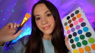ASMR / Personal Attention To Your Face (face tracing, painting, skincare)