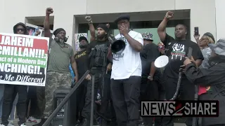 Fred Hampton Jr speaks out with armed Black self-defense coalition in Gulfport, Mississippi