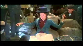 Audrey Hepburn as Eliza Dolittle singing "Wouldn't it be Loverly" in the movie 'My Fair Lady' (65).