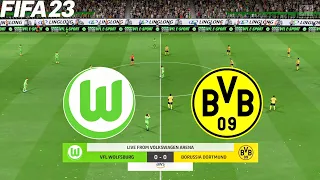 FIFA 23 | VFL Wolfsburg vs Borussia Dortmund | Bundesliga - Full Gameplay