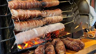 The weirdest and the best KOKOREÇ in Turkey| Incredible Way of making Lamb Intestine Sandwich