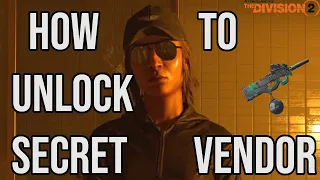 Division 2 | How to Unlock Secret Vendor Cassie Mendoza | How to Solo Snitch Bounty  Guide