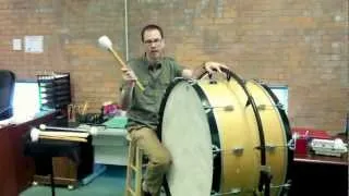 How to play Concert Bass Drum
