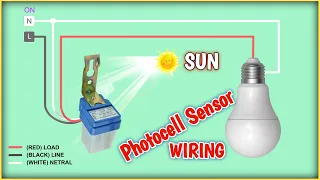 Photocell Sensor Wiring Diagram || Electrical Simulation