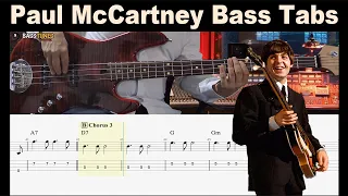 The Beatles - If i fell BASS COVER (with Tabs and Sheet)