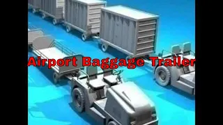 3D Model Airport Baggage Trailer Review