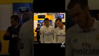 Ronaldo and Bale laugh at Benzema