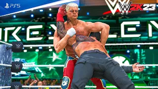 WWE 2K23 - Cody Rhodes vs. Roman Reigns - Wrestlemania 40 Main Event Match | PS5™ [4K60]