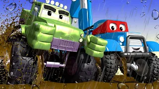 Carl le Super Truck -  Le Camion Jeep - La Ville des Voitures 🚓 🚒 Dessin animé pour enfants