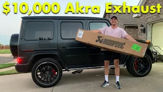 Installing a $10,000 Akrapović Titanium Exhaust onto a G63 AMG! Its Mean!