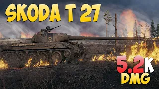 Skoda T 27 - 8 Kills 5.2K DMG - Brave! - World Of Tanks