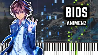 [Animenz] Bios (10th Anniversary ver.) – Guilty Crown OST - Piano Tutorial || Syntheisia