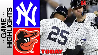 New York Yankees vs Baltimore Orioles FULL HIGHLIGHTS | MLB To Day July 04, 2023 | MLB 2023