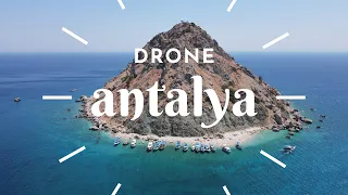 The most famous bays of Antalya (Turkey) Drone Footage 4k