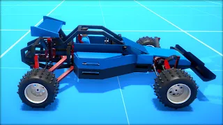 I Built a 4 Wheel Drive Buggy with 3 Differentials! (Gearblocks)