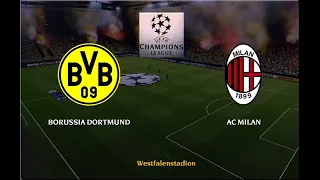 Borussia Dortmund v Milan | UEFA Champions League 1996-1997 | Quarter-finals | 1st Leg | PES 2021