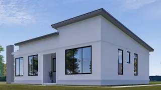 3-Bedroom House Design Idea 12m x 8m