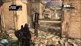 Gears of war 3 Horde - Solo Wave 50 (Boss Wave) on OLD TOWN