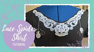 Spiders Weaving Lace Shirt DIY | Tutorial