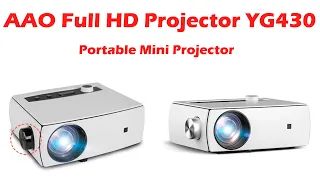 AAO Full HD Projector YG430 WiFi Android Smart Portable Mini Projector 1920 X 1080P Phone YG430W LED