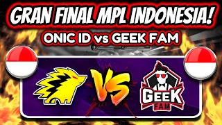 KAIRI IS THE BEST JG IN THE WORLD! ONIC ID vs GEEK FAM GREAT FINAL MPL INDONESIA! | MOBILE LEGENDS