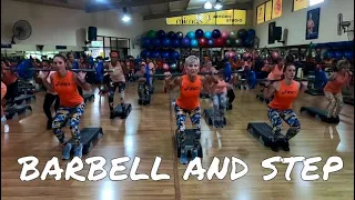 BARBELL AND STEP WORKOUT