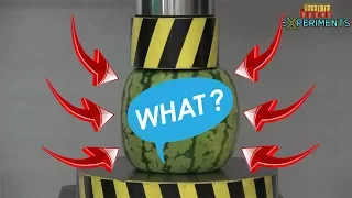 EXPERIMENTS & LIFE HACKS : watermelon vs press
