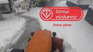 Tomo Vinković snow plow - 19.1.2024