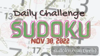 Sudoku.Com - Daily Challenge (Nov 30, 2022) | HARD