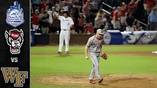 NC State vs. Wake Forest ACC Baseball Championship Highlights (2019)