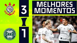 VITÓRIA DO TIMÃO | CORINTHIANS 3X1 CORITIBA | MELHORES MOMENTOS | 18ª RODADA | BRASILEIRÃO 2022