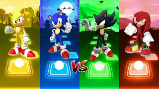 Super Sonic - Sonic - Knuckles - Hyper Sonic | Tiles Hop EDM Rush!