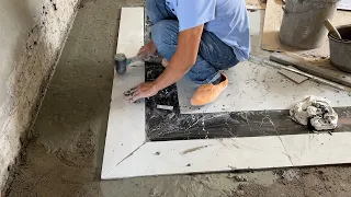 Techniques Construction For Dining Room Floor With Large Format Ceramic Tiles 80 x 80 cm