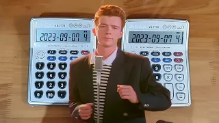 Rickrolling with 2 Calculators