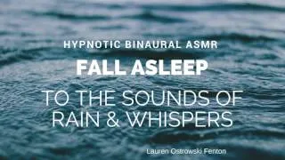 Fall asleep to the sounds of rain & whispers For Sleep & Relaxation, The sound of rain