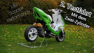 2.Testfahrt | Zwei - Zylinder Aerox | Lilo Scooter Performance